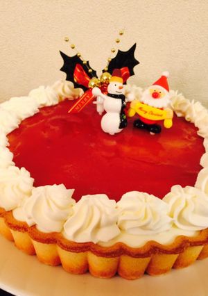 クリスマス☆レアチーズケーキ-レシピのメイン写真