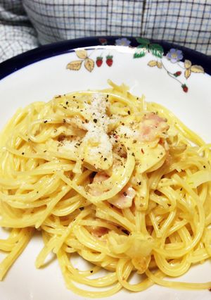 【簡単】濃厚カルボナーラ-レシピのメイン写真