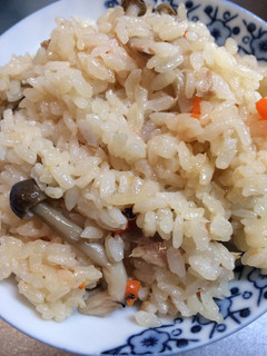 活力鍋で!キノコとツナの炊き込みご飯-レシピのメイン写真