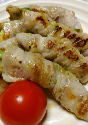 ゆず塩でさっぱり♪アボカドの豚肉巻き-レシピのメイン写真