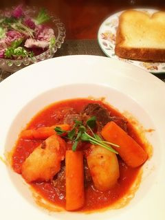 牛肉のあっさりトマト煮込み-レシピのメイン写真