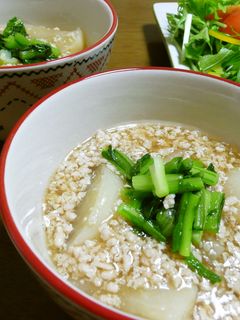 簡単ほっこり!かぶと鶏ひき肉のとろとろ煮-レシピのメイン写真