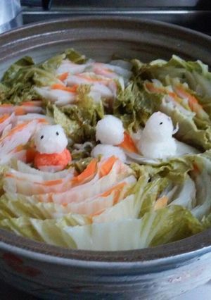 あつあつ野菜たくさん紅白鍋-レシピのメイン写真