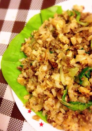 レタスと牛豚そぼろのチャーハン-レシピのメイン写真