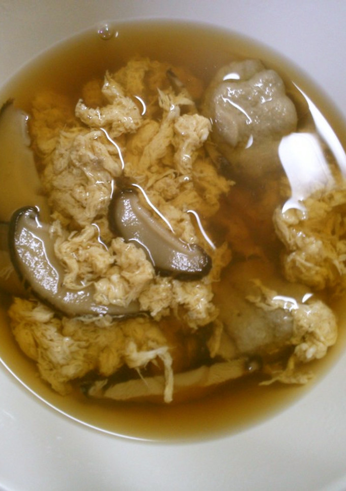 簡単！ つみれ 卵 椎茸の お吸い物＊°-レシピのメイン写真