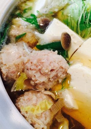 お鍋に！柚子香る♪簡単肉団子-レシピのメイン写真