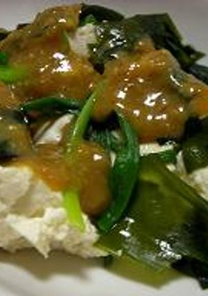酢味噌かけ豆腐-レシピのメイン写真