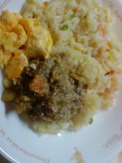 エビピラフカレーとスクランブルエッグ-レシピのメイン写真