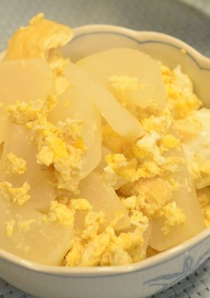かぶと油揚げの卵とじ-レシピのメイン写真