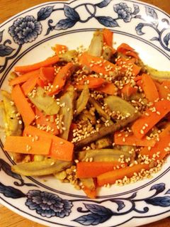 ほっといて美味しいカレーきんぴら-レシピのメイン写真