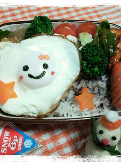 目玉焼きさんお弁当♪-レシピのメイン写真