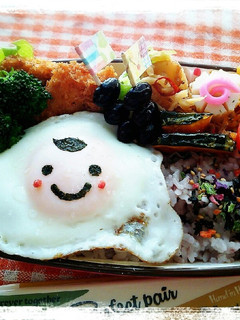 目玉焼きさんお弁当2♪-レシピのメイン写真