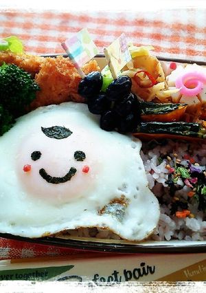 目玉焼きさんお弁当2♪-レシピのメイン写真