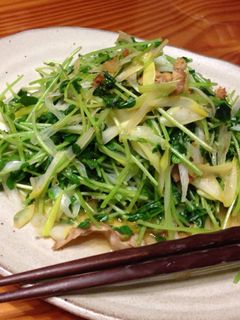 豆苗とネギの柚子胡椒サラダ-レシピのメイン写真