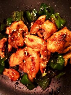 鶏皮&ピーマンの照り焼き◎簡単!-レシピのメイン写真