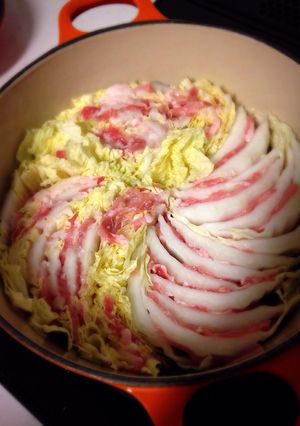 材料3つ! 白菜のミルフィーユ鍋♡-レシピのメイン写真