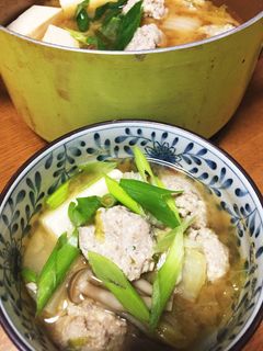 イワシのつみれ鍋、味噌とにんにくで!-レシピのメイン写真