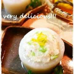 รูปของ ツナ豆腐入り♬グツグツとろ~り大根の煮物