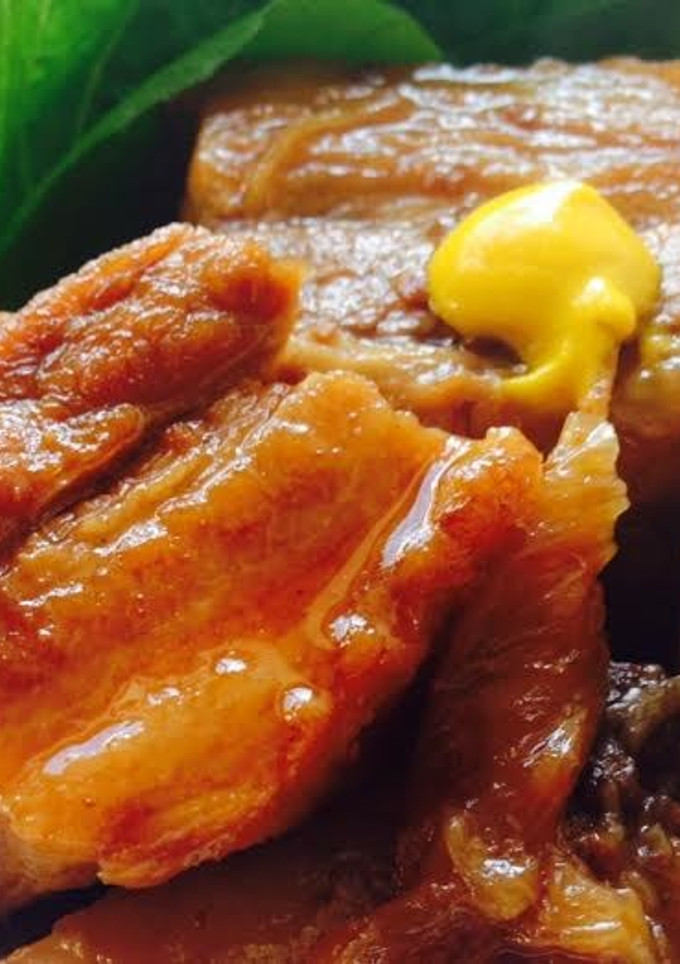 浜納豆（国産豆鼓）を使った豚の角煮-レシピのメイン写真