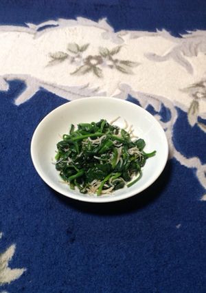 ほうれん草トシラスのいため-レシピのメイン写真