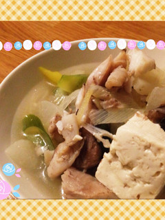 中華&塩ベース、簡単に出来るタラのあら汁-レシピのメイン写真