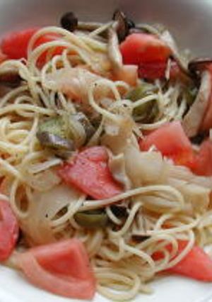 ざく切りトマトのパスタ-レシピのメイン写真