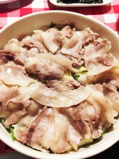 簡単☆楽ちん豚バラ野菜のレンジ蒸し☆-レシピのメイン写真