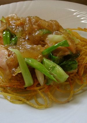 最速のあんかけ上海かた焼きスパ-レシピのメイン写真
