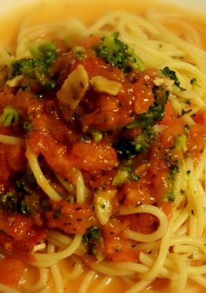 トマトとブロッコリーのパスタ-レシピのメイン写真