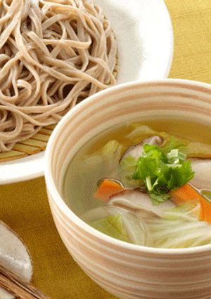 野菜スープつけそば-レシピのメイン写真