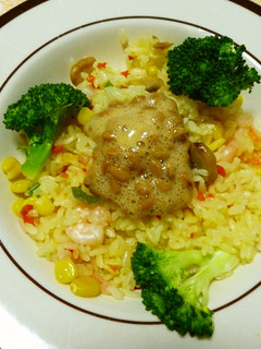 簡単納豆のせエビピラフ-レシピのメイン写真