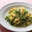 豆苗(とうみょう)と卵のふわとろ炒め