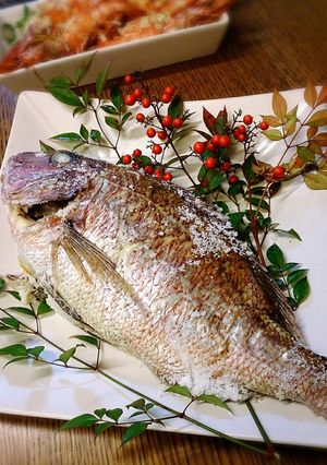 鯛塩釜焼き-レシピのメイン写真