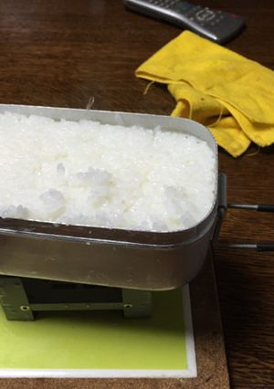 ひとり分の炊飯(アウトドア系)-レシピのメイン写真