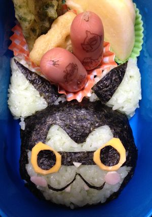 妖怪ウォッチ☆ダークニャン☆キャラ弁-レシピのメイン写真