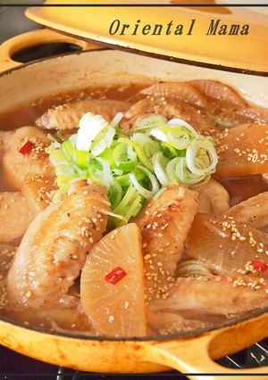 美肌！大根と鶏手羽のコトコト煮-レシピのメイン写真