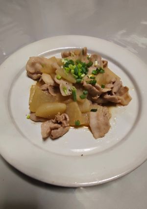 簡単🌟豚バラ大根の柚子醤油炒め-レシピのメイン写真