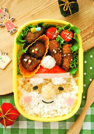 キャラ弁☆詰めるだけ！簡単サンタクロース-レシピのメイン写真