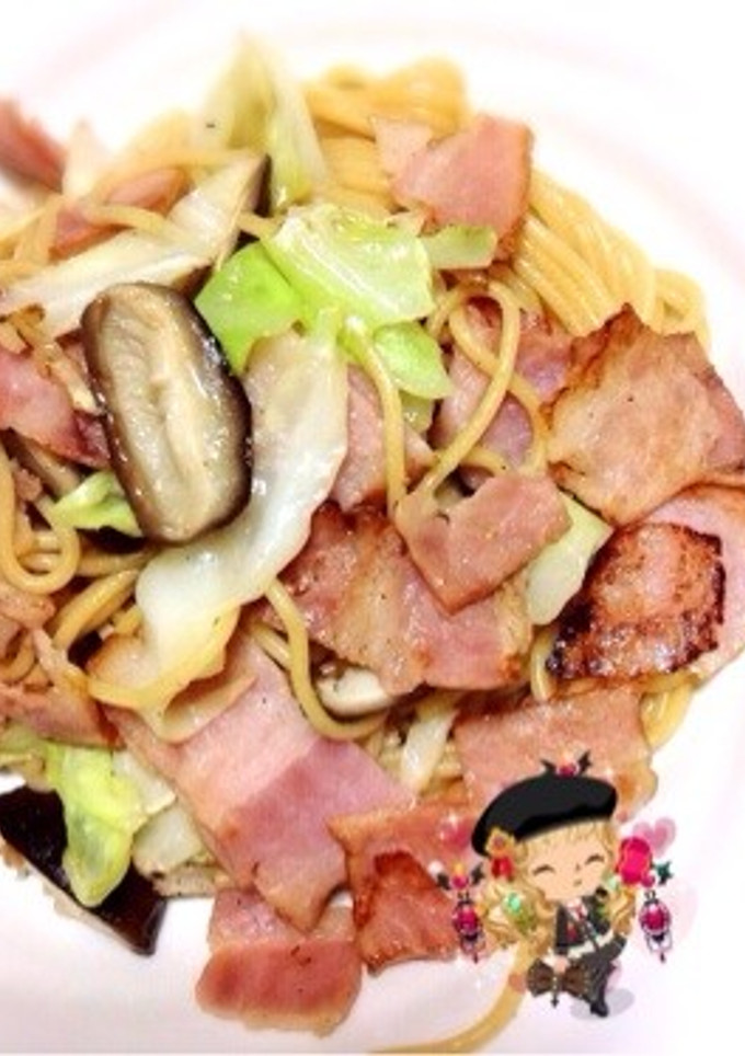 簡単あるもの和風パスタ-レシピのメイン写真
