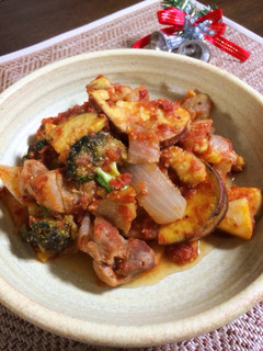 クリスマス☆簡単トマトチキン煮込み-レシピのメイン写真