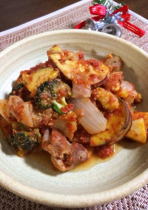 クリスマス☆簡単トマトチキン煮込み-レシピのメイン写真