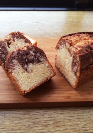 しっとりなココアマーブルパウンドケーキ♪-レシピのメイン写真