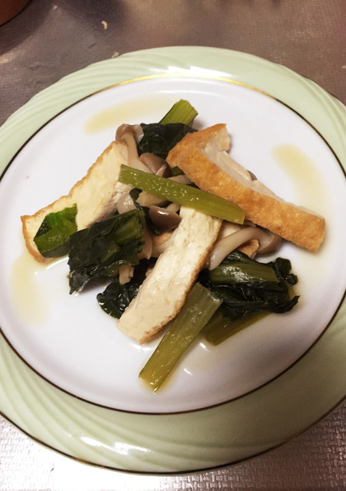 小松菜と厚揚げの煮物-レシピのメイン写真