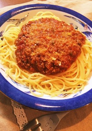 トマト缶で野菜たっぷり旨旨ミートソース-レシピのメイン写真