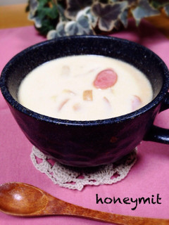 チーズin味噌ミルクスープ♪-レシピのメイン写真