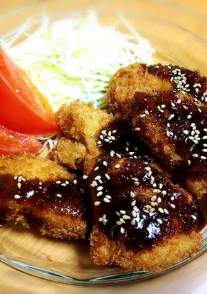 むね肉で外サクッ中ふわチキンカツ♫-レシピのメイン写真