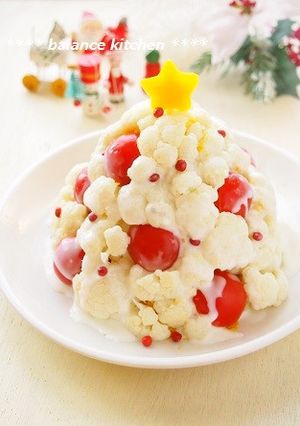 ホワイトクリスマスツリーのかぼちゃサラダ-レシピのメイン写真