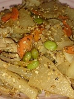 ごまたっぷり大根と豚肉炒め-レシピのメイン写真
