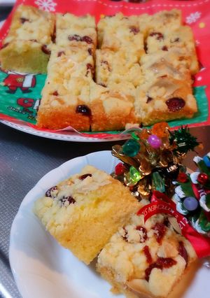 ホワイトチョコとベリーのクランブルケーキ-レシピのメイン写真