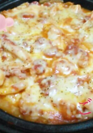 白菜と胸肉のトマトチーズ煮-レシピのメイン写真